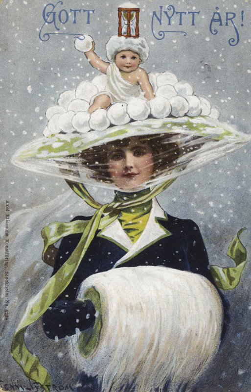 Neujahrskarte von English School