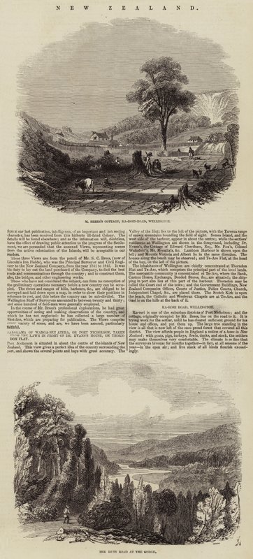 Neuseeland (Gravur) von English School