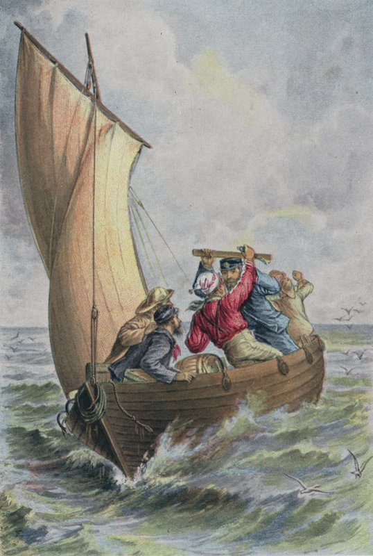 Neunzehn Tage in einem offenen Boot von English School