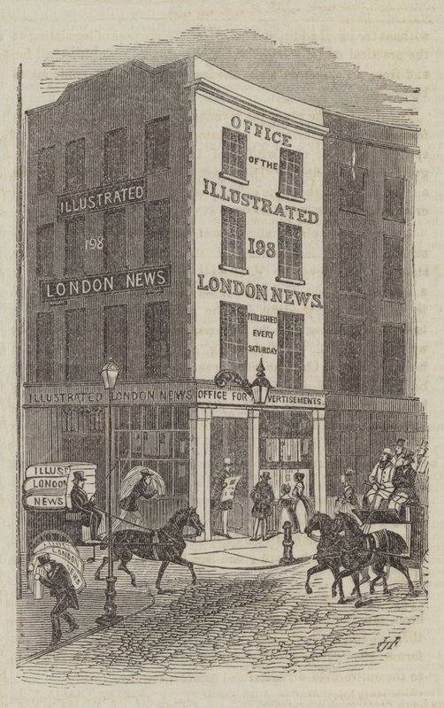 Büro der Illustrated London News (Gravur) von English School