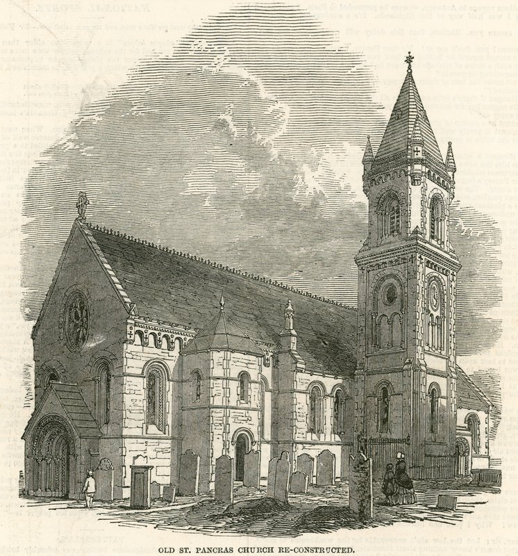 Alte St. Pancras Kirche, London, rekonstruiert von English School