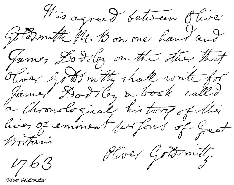 Oliver Goldsmith von English School