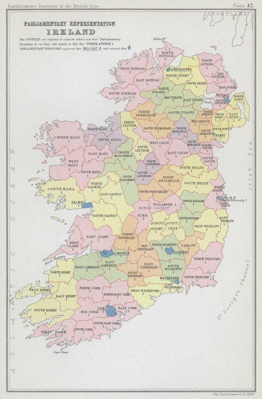 Parlamentarische Vertretung, Irland von English School