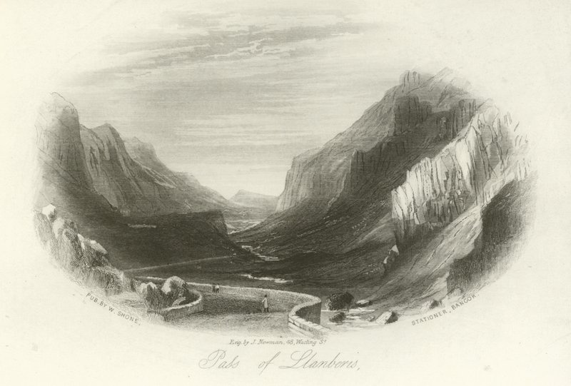 Pass von Llanberis, Nordwales von English School