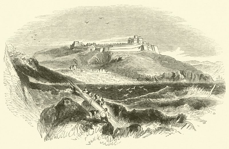 Pendennis Castle (Gravur) von English School