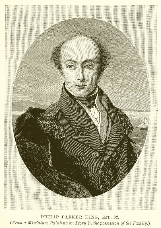 Philip Parker King, im Alter von 32 von English School