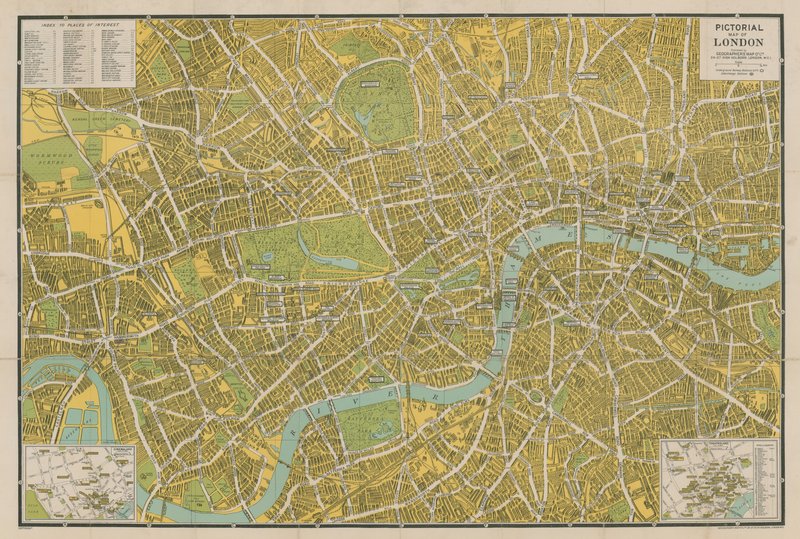 Bildkarte von London von English School