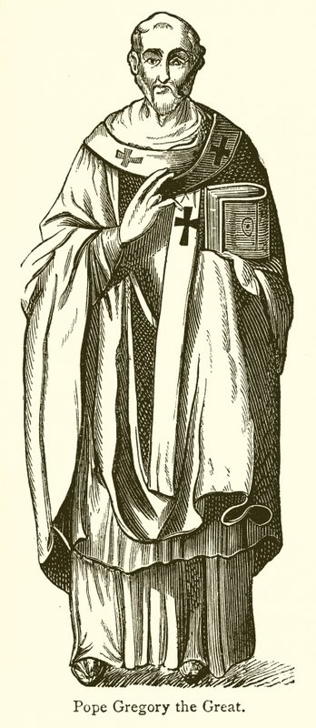 Papst Gregor der Große von English School