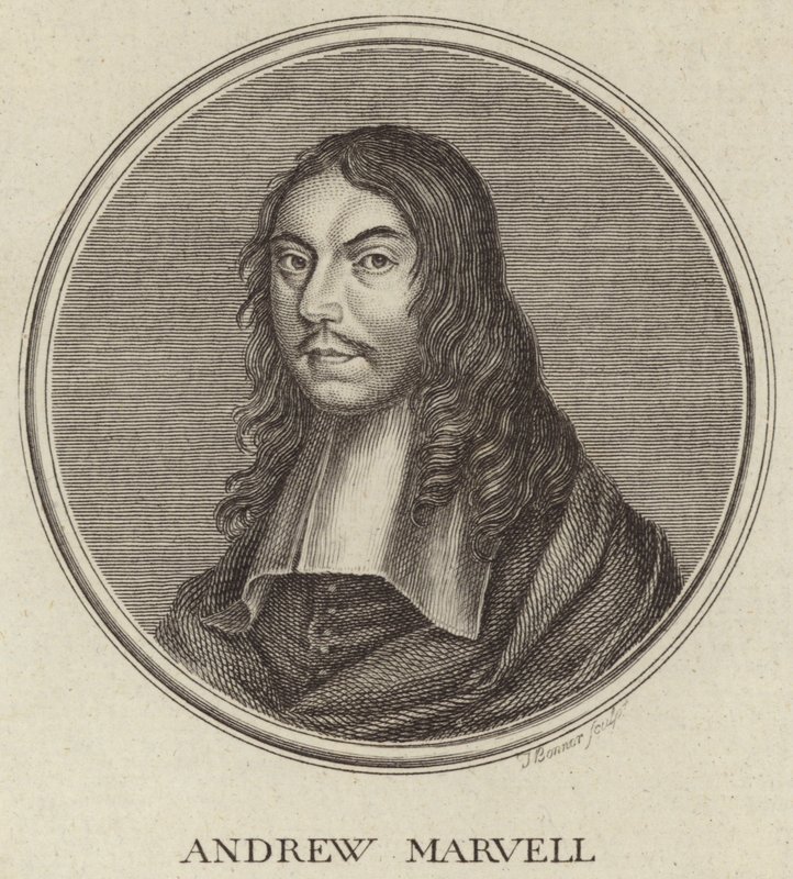 Porträt von Andrew Marvell von English School