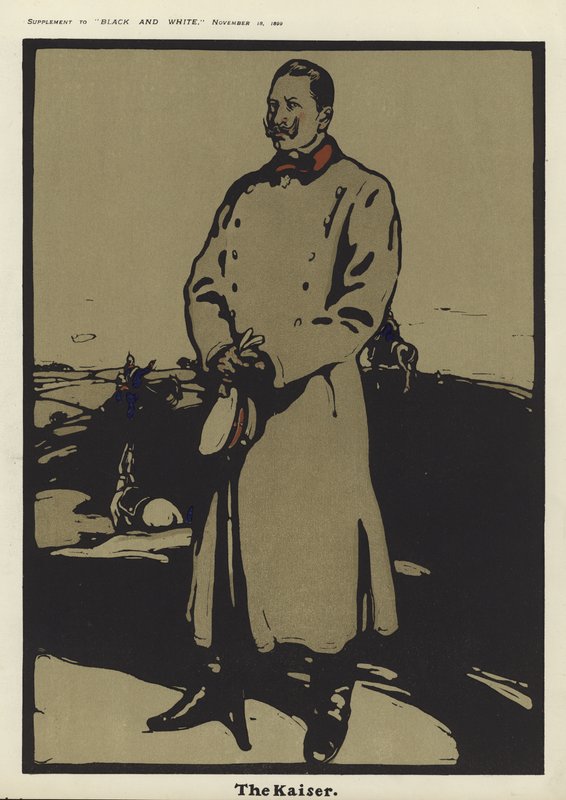 Porträt von Kaiser Wilhelm II. von English School
