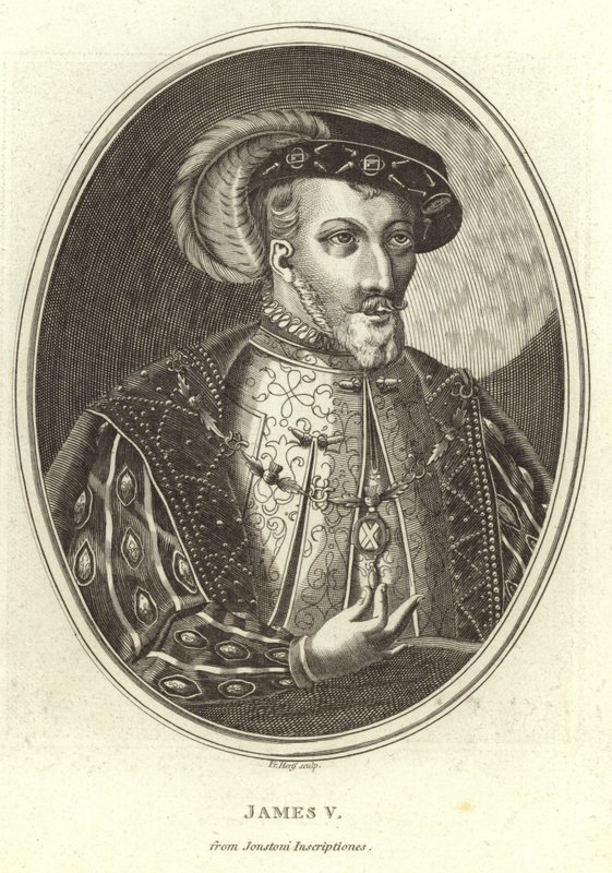Porträt von König James V. von English School