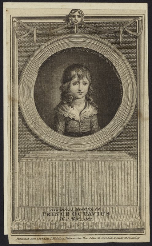 Porträt von Prinz Octavius von English School