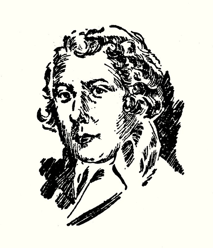 Porträt von Richard Brinsley Sheridan von English School