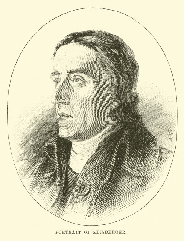 Porträt von Zeisberger von English School