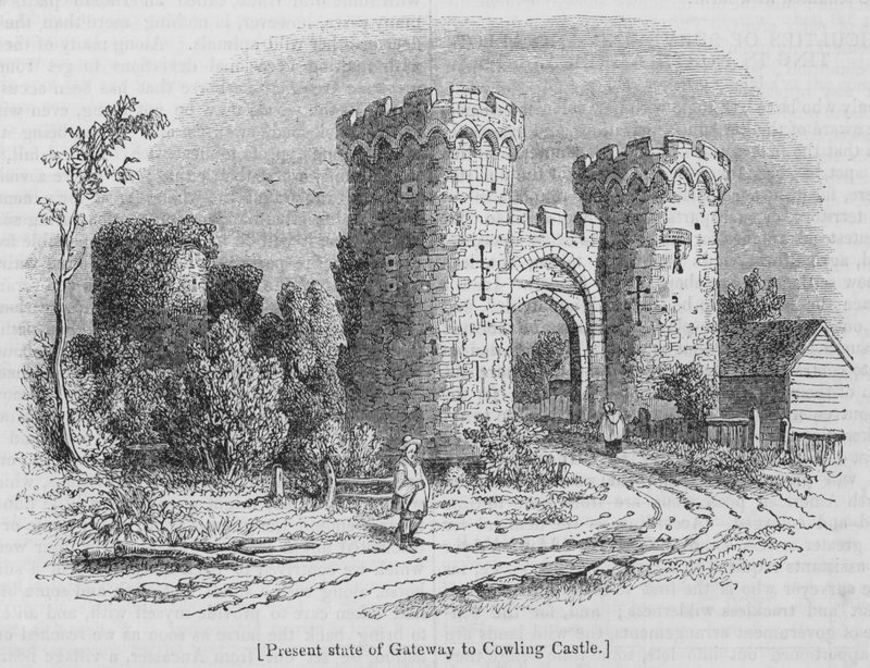 Derzeitiger Zustand des Tores zu Cowling Castle von English School