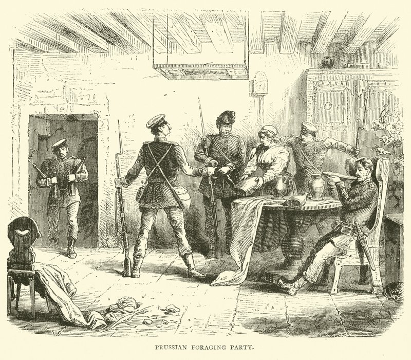 Preußische Plünderer, März 1871 von English School