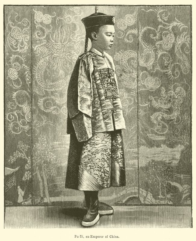 Pu-Yi, Ex-Kaiser von China von English School