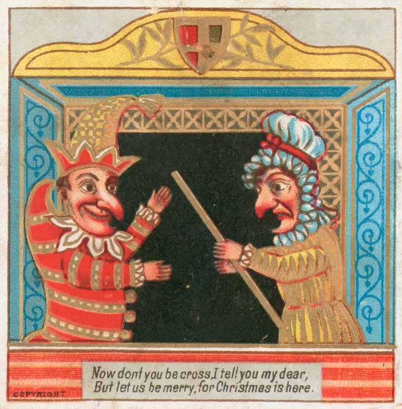 Punch und Judy, Weihnachtskarte von English School