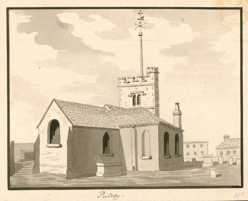 Putney-Kirche, London von English School