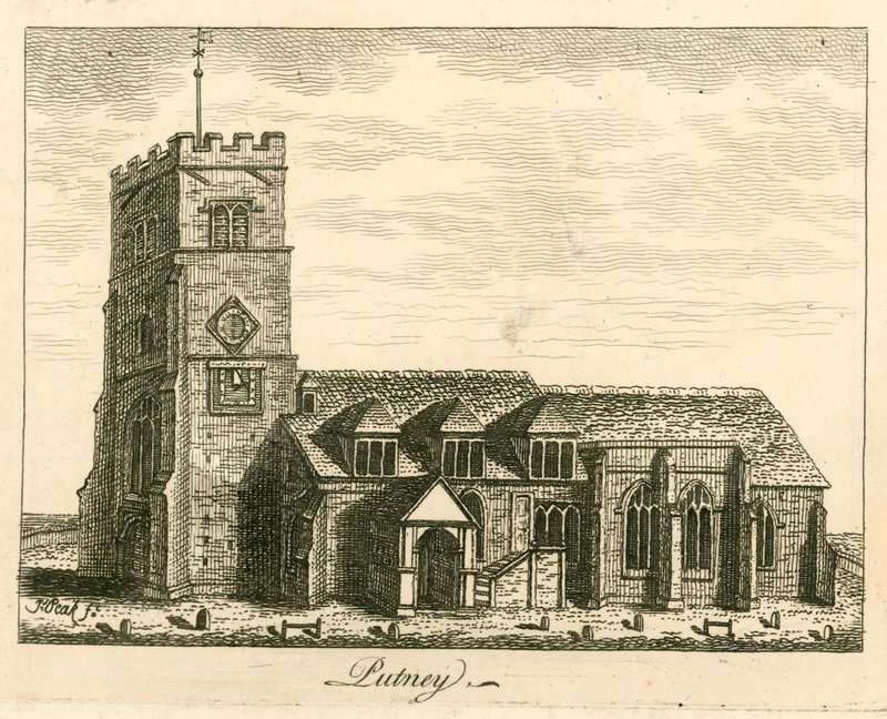 Putney-Kirche, London von English School
