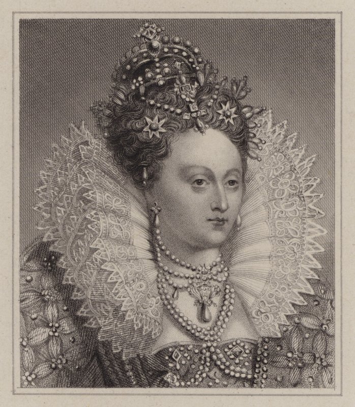 Königin Elisabeth I. (Gravur) von English School