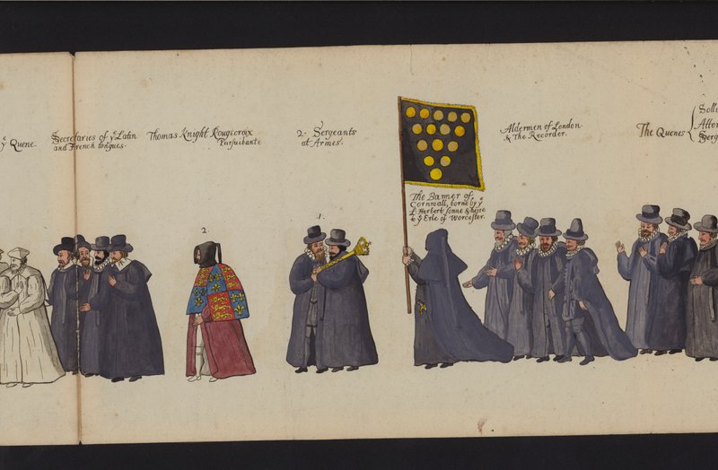 Begräbnisprozession von Königin Elisabeth I. von English School