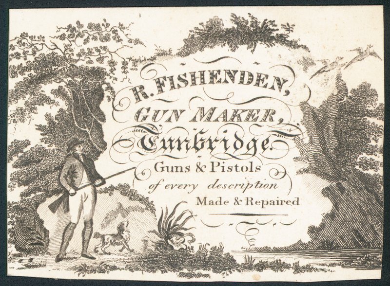 R Fishenden, Büchsenmacher, Visitenkarte von English School