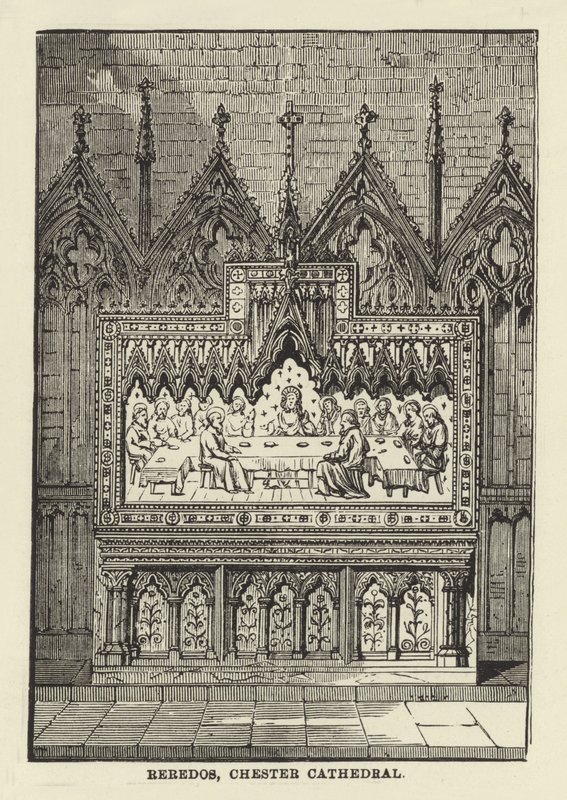 Reredos, Chester Kathedrale von English School