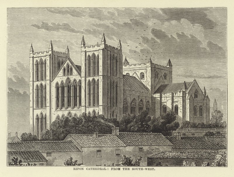 Ripon Kathedrale, von Südwesten von English School