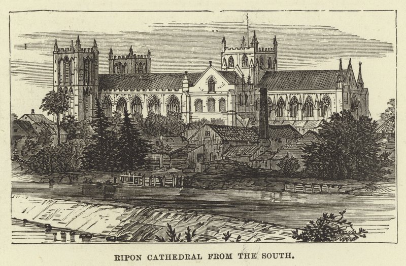 Ripon Kathedrale von Süden von English School