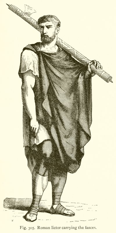 Römischer Liktor mit den Fasces von English School