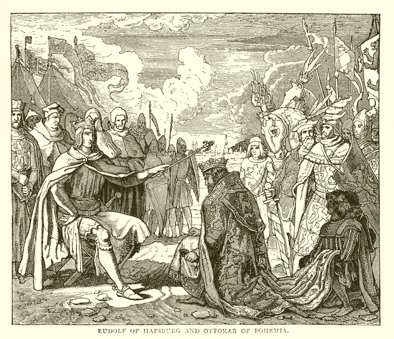 Rudolf von Habsburg und Ottokar von Böhmen von English School
