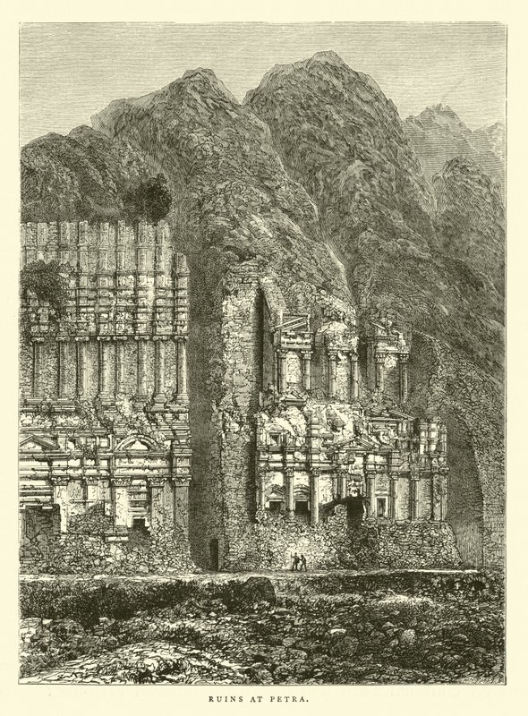 Ruinen in Petra von English School
