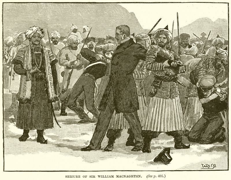Festnahme von Sir William Macnaghten von English School
