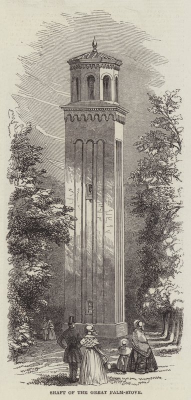 Schacht des großen Palmenhauses (Gravur) von English School