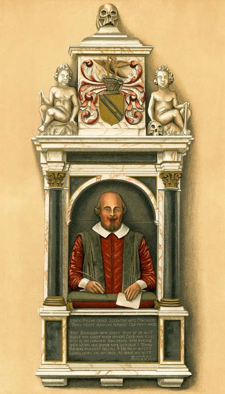 Shakespeare-Büste von English School