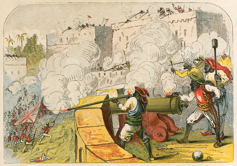 Belagerung von Moultan, Oberindien von English School