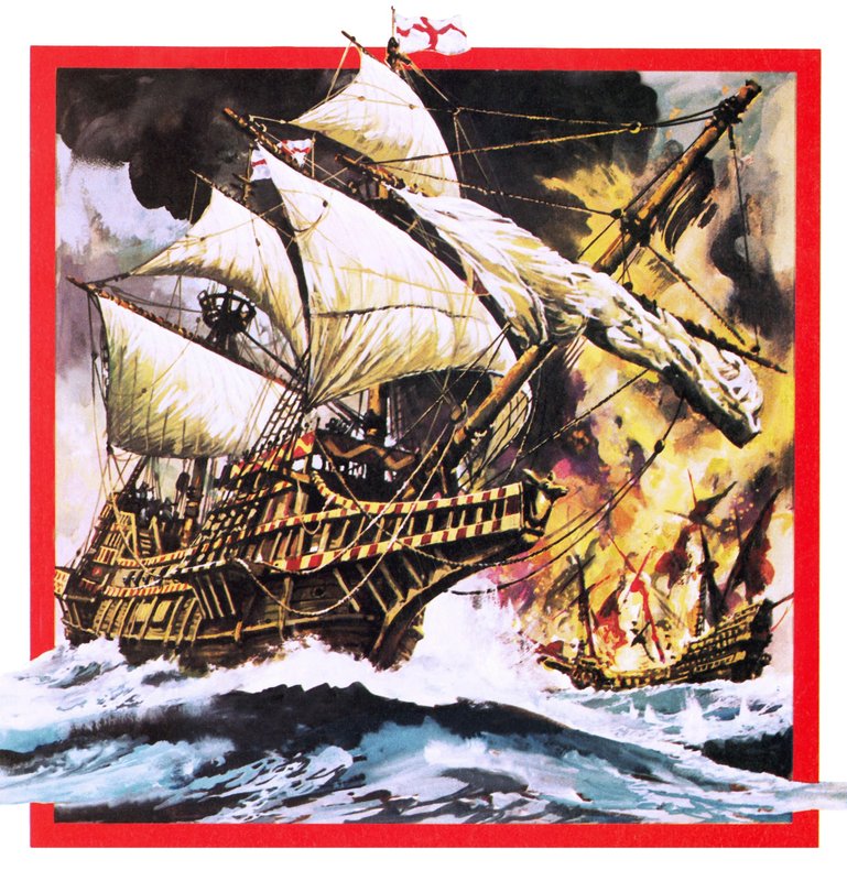 Sir Francis Drakes Die Golden Hind von English School