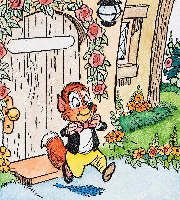 Schick gekleidetes Eichhörnchen von English School