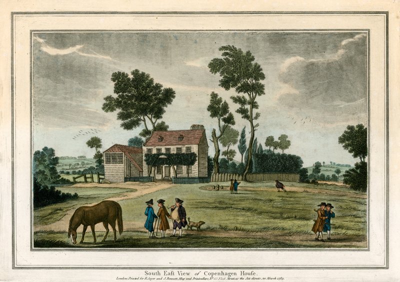 Südansicht des Kopenhagener Hauses von English School
