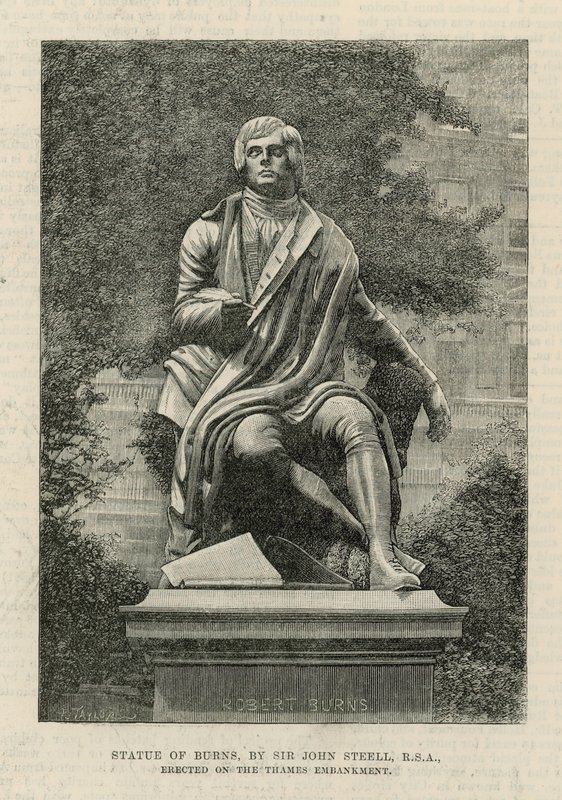 Statue von Burns, von Sir John Steell von English School