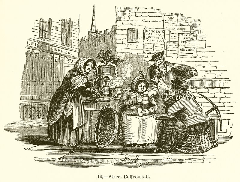 Straßenkaffeestand von English School
