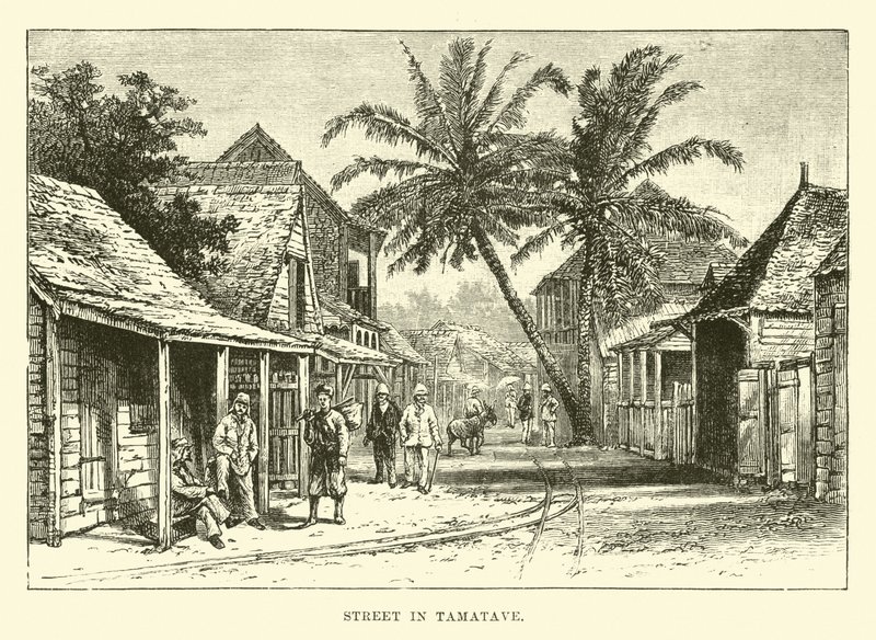 Straße in Tamatave von English School