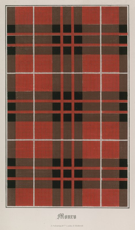 Tartan des Clans Munro von English School
