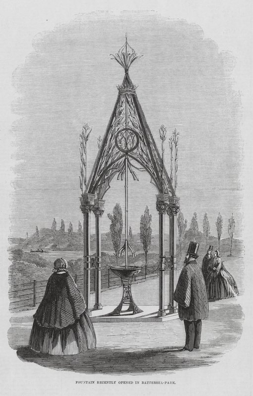 Teulon-Brunnen, Battersea Park, London, England von English School