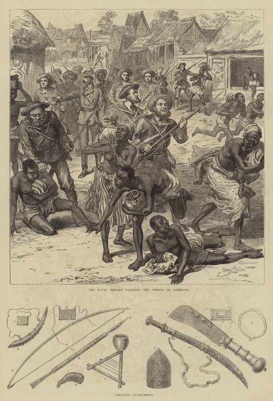 Der Ashantee-Krieg (Stich) von English School