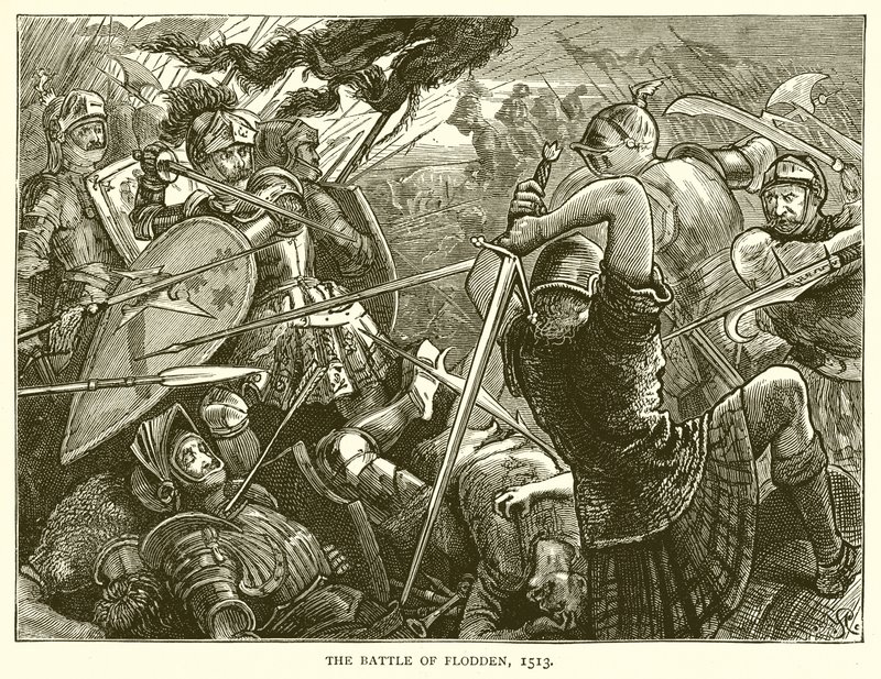 Die Schlacht von Flodden, 1513 von English School
