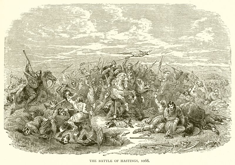 Die Schlacht von Hastings, 1066 von English School