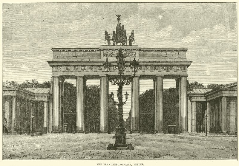 Das Brandenburger Tor, Berlin, 1870 von English School
