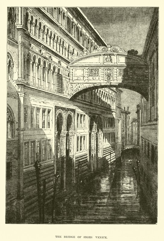 Die Seufzerbrücke, Venedig von English School
